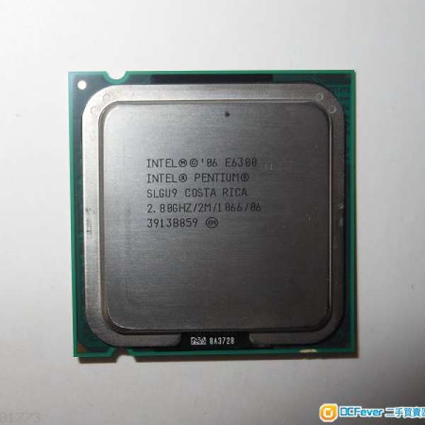 Intel Pentium Dual-Core E6300 2.80GHz 2M 1066MHz LGA775 雙核CPU!