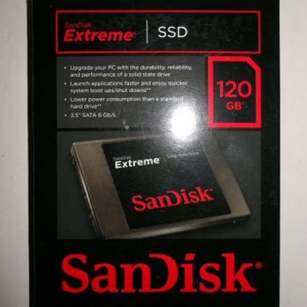 SanDisk Extreme SSD 120GB 2.5" SATA 3 6Gb/s 固態硬碟機!