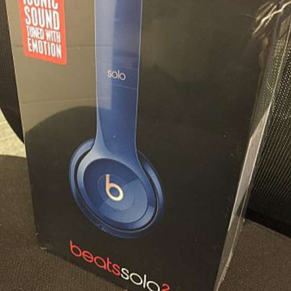 Beats Solo2 On-Ear Headphones - 藍色 Gloss Blue