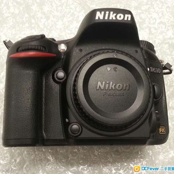 Nikon D610 淨機身 - 99%新行貨，SC 381,  原廠保養至2016年9月，有單，有盒，齊配件