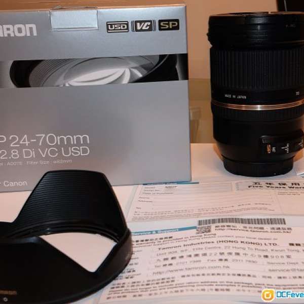 Tamron SP 24-70mm F/2.8 Di VC USD（Model A007 ) For Canon