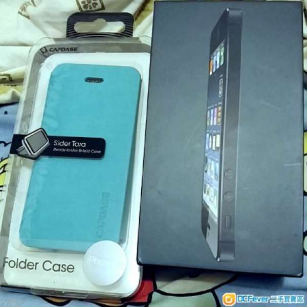 iPhone 5 黑色 吉盒 全新 Capdase sider Tara case