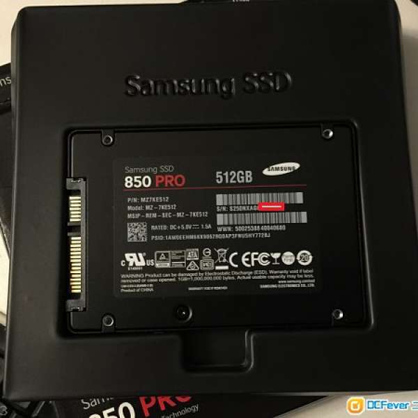 Samsung 850 Pro SSD 512GB 99% New