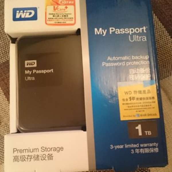 [全新] WD 1TB My Passport Ultra - 2.5" external Harddrive