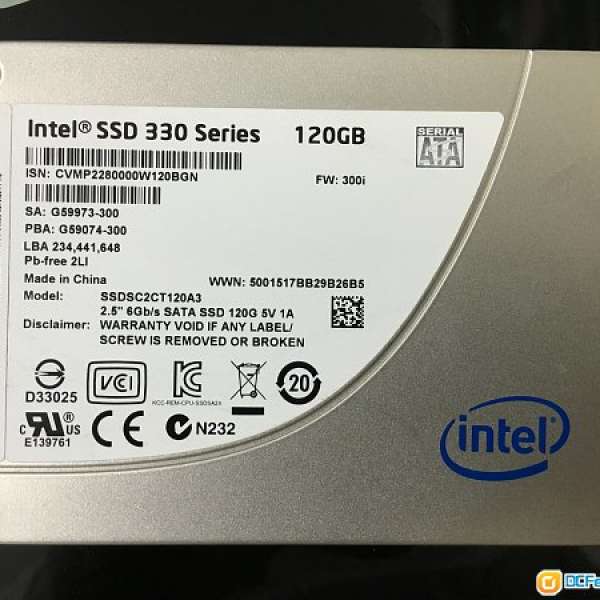 Intel SSD 330 Series 120Gb