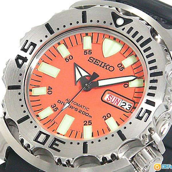 Seiko monster orange color watch