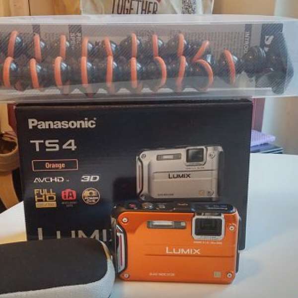 95% New Panasonic Lumix TS4 防水相機 (橙色)