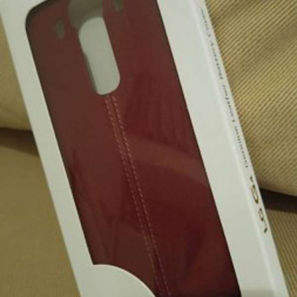 LG G4 原裝 红色皮後殼 全新有盒