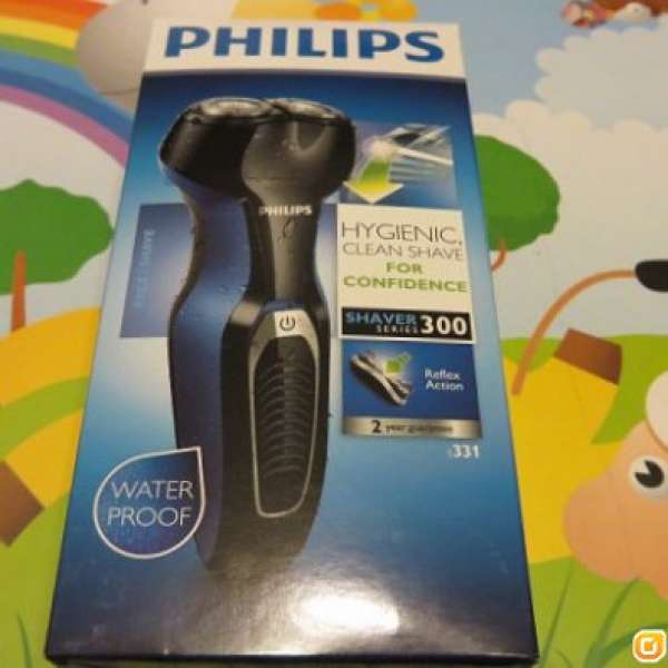Philips s331 防水電動鬍泡