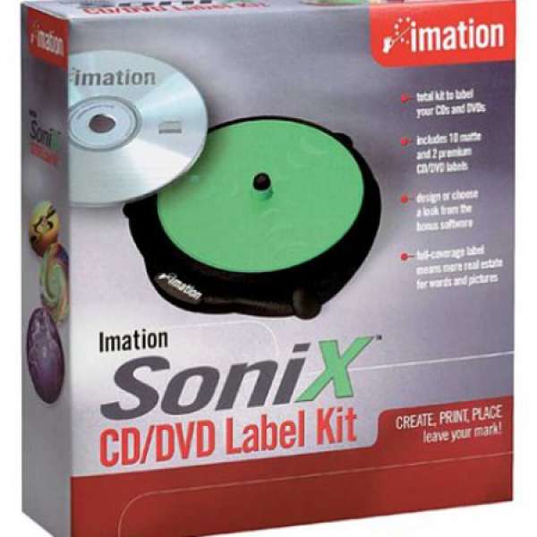 [全新] Imation SoniX CD/DVD Label Kit + Refill Labels (DVD BR 光碟 打印 貼紙)