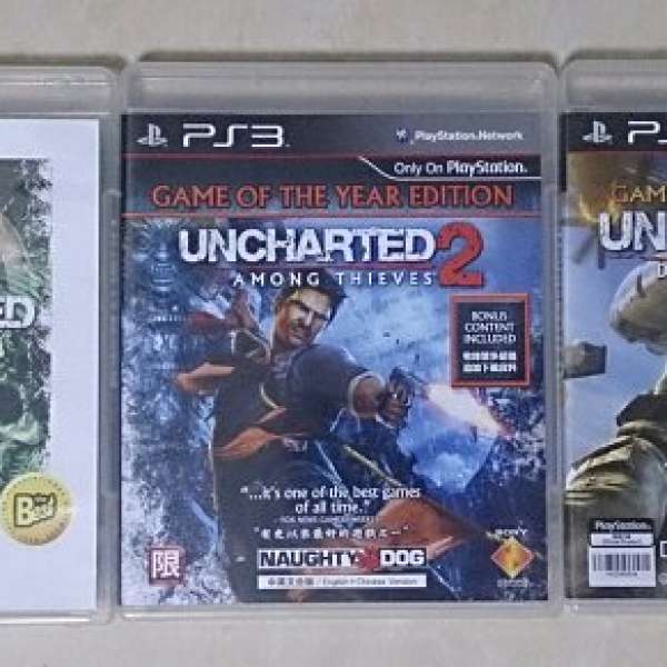 放ps3 Uncharted 1,2,3(中英文合版)