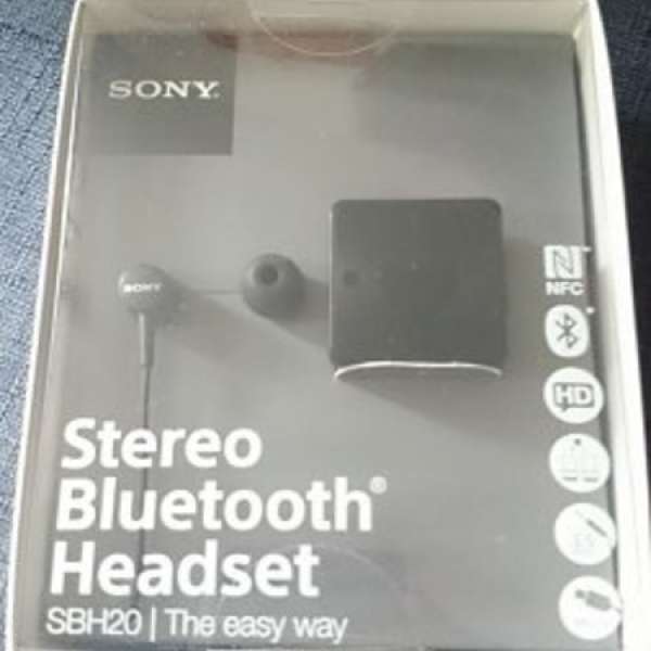 100% 全新 未開封 Sony SBH20 立體聲藍牙耳機