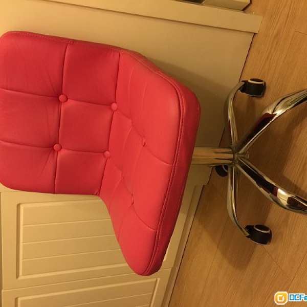 家居/辦公 電腦椅 優質PU軟皮 油壓 旋轉 粉紅色