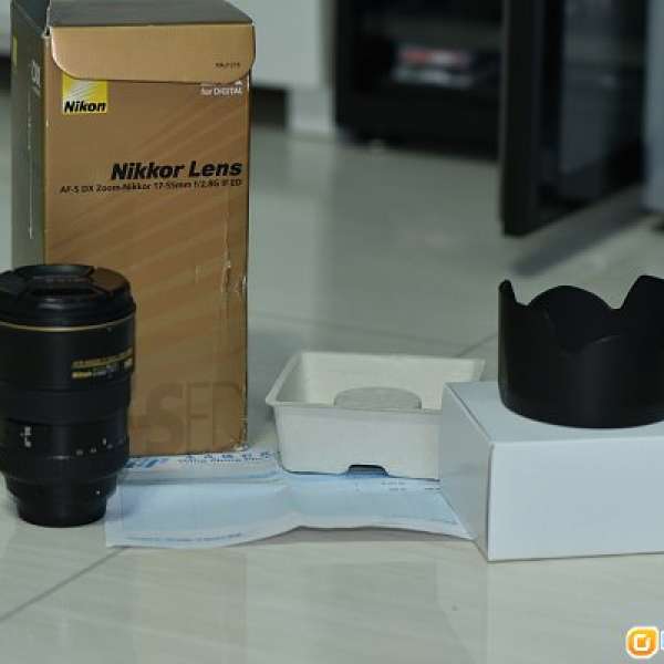 出售物品: Nikon AF-S DX Zoom-Nikkor 17-55mm f/2.8G IF-ED