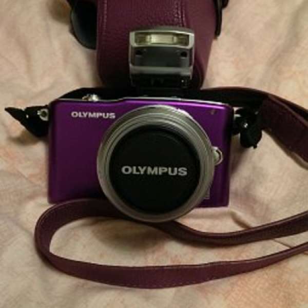 Olympus E-PM1連鏡全套齊, 紫色, 98%新