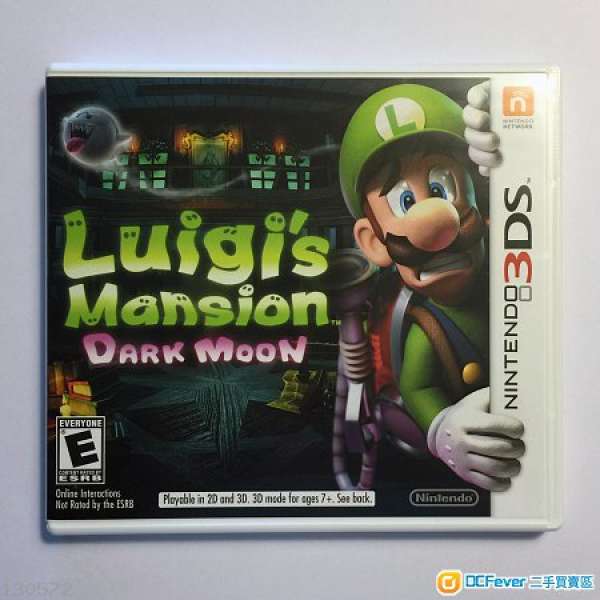 任天堂 3DS 美版 Luigi's Mansion Dark Moon。極新，全齊！