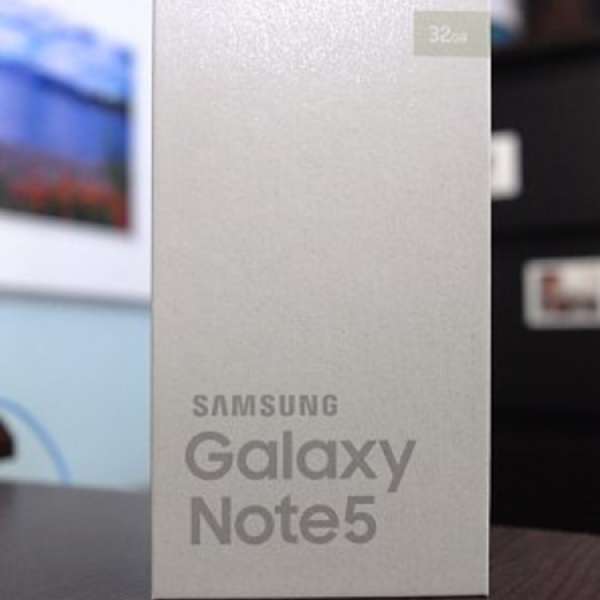 100%新 SAMSUNG Galaxy Note 5 Gold 金色 32GB 雙咭版 行貨