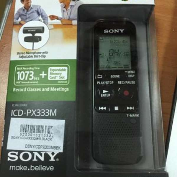 全新未開原裝行貨 Sony數碼錄音筆ICD-PX333M