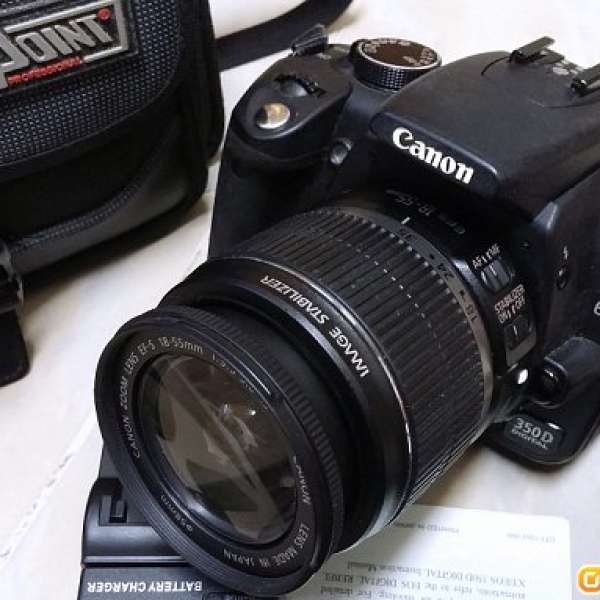 Canon EOS 350D + Kit Lens 18-55 入門機