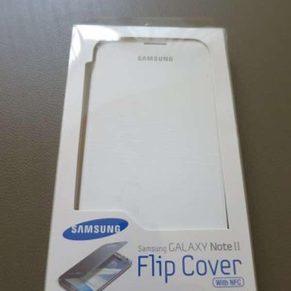 全新 原裝Samsung Galaxy Note 2 白色 Flip Cover with NFC