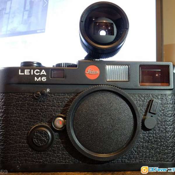 Leica M6 黑 連Leica Viewfinder for Leica M (21/24/28mm) 90% new