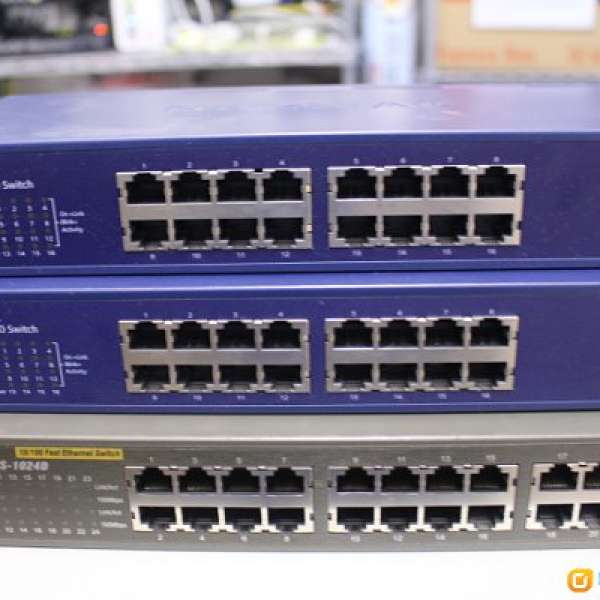 全新Netgear ProSafe 超穩定 16 ports switch 交換器hubs JFS516V2