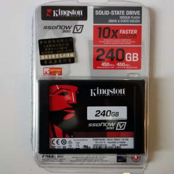 新的一樣 Kingston 240GB SSD - SSDNow V300 2.5" SATA III