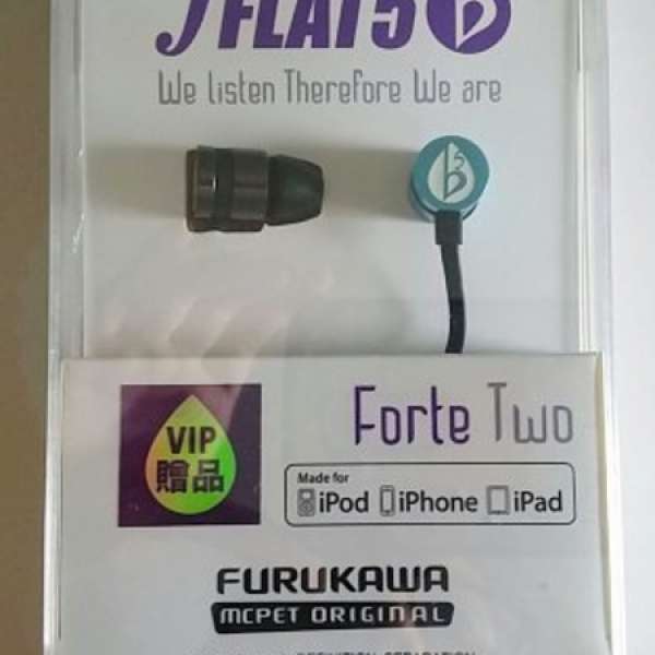 全新 日本 古河 電工 fFLAT5 Forte Two 支援 iPhone iPod iPad 線控功能 耳機 耳筒...