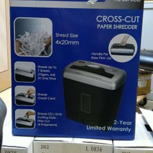 Nippon 碎紙機 Paper Shredder 極新淨，小用，所以出售，市面零售價約$500-$600