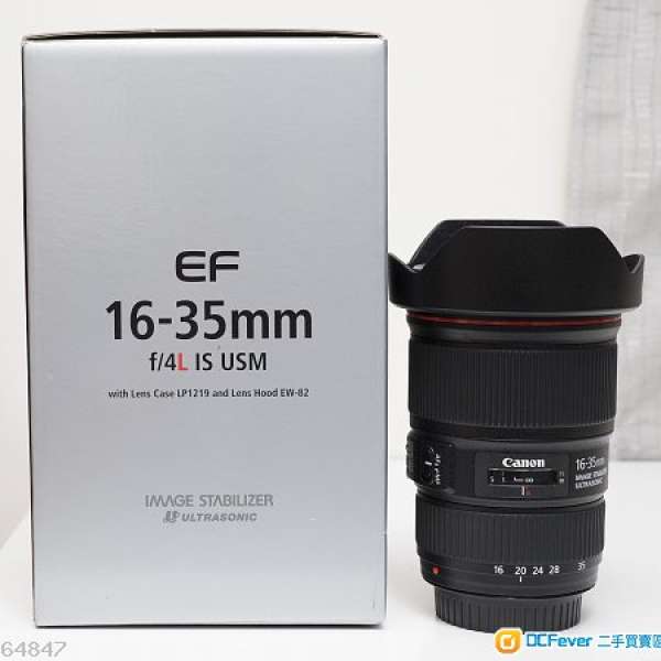 Canon EF 16-35mm f/4L IS USM（16 35 4）行貨有保  99% 新
