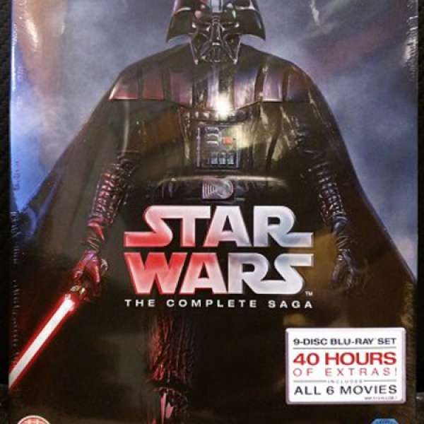 星球大戰 : 完整典藏版 藍光九碟 Star Wars: The Complete Saga Blu-Ray 9 Disc