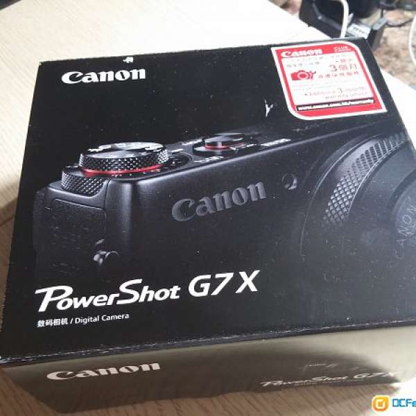 極新淨Canon PowerShot G7 X （行保至下年2月）