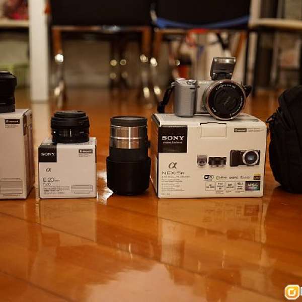 Sony NEX 5R 連 機身連SELP1650及SEL55210鏡頭