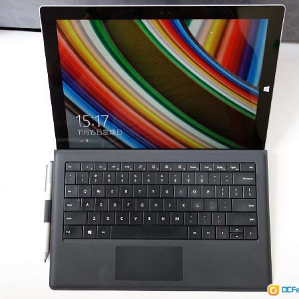 90% 新 Surface Pro 3 有筆, 鍵盤, 盒 4G/128GB SSD