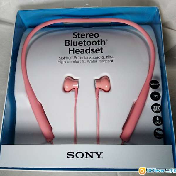 SONY SBH-70 藍芽立體聲耳機 - 粉紅色 (全新)