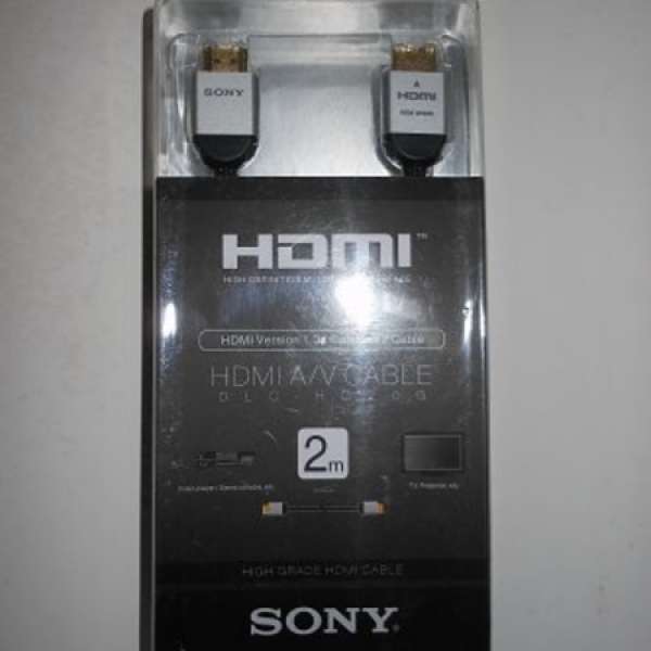 原裝正貨 SONY DLC-HD20G  HDMI CABLE V1.3a 1080P 2M for BRAVIA IDTV (8成新)