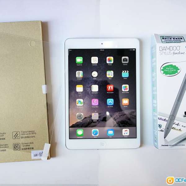 Apple iPad Mini 2 Retina 16GB 銀色, Smart Cover, Wacom Fineline Stylus