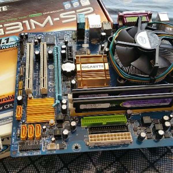 GIGABYTE EG31M-S2 + DDR 2 800 2Gb  + Intel E2180 CPU