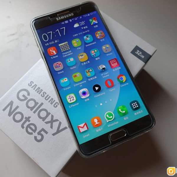 99% new Samsung Galaxy Note 5 LTE 4G 行貨 中移動台機 銀色