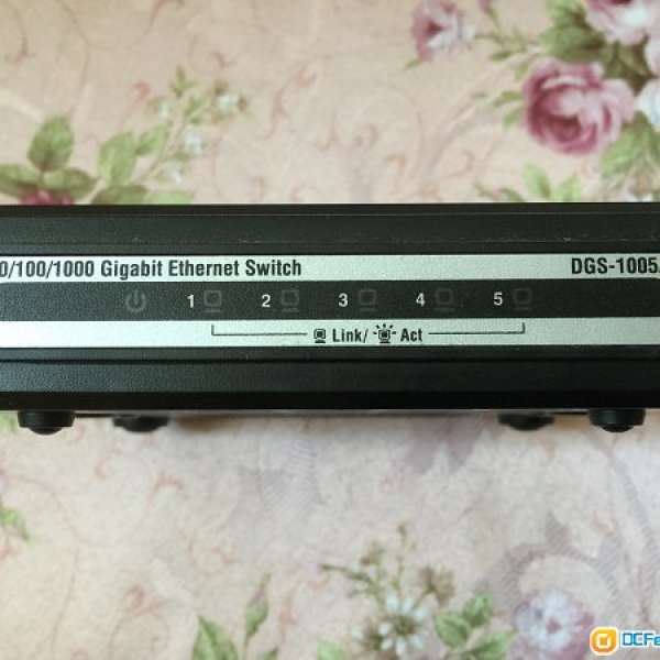 D-Link DGS-1005A 5-Port 10/100/1000 Gigabit Ethernet Switch 5埠 交換器 電腦