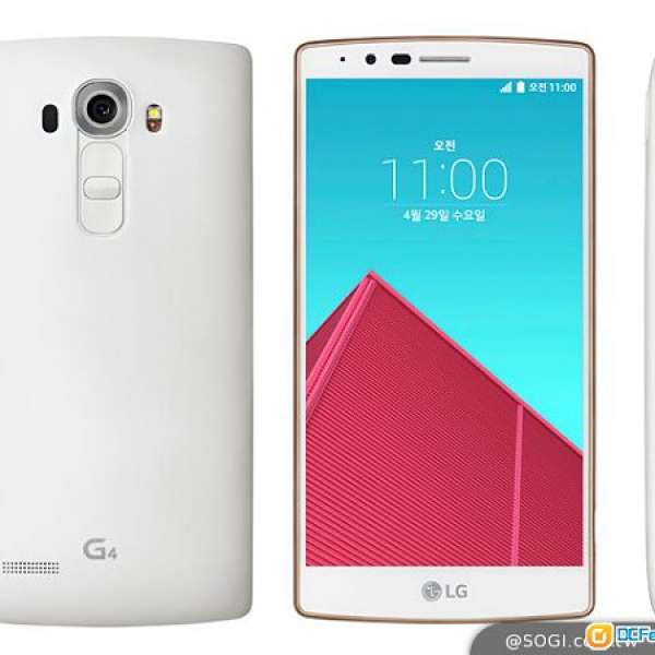 新色限量版登場: 原裝水貨國際版 LG G4 H815 單卡 32GB (支援4G LTE) 琉金白