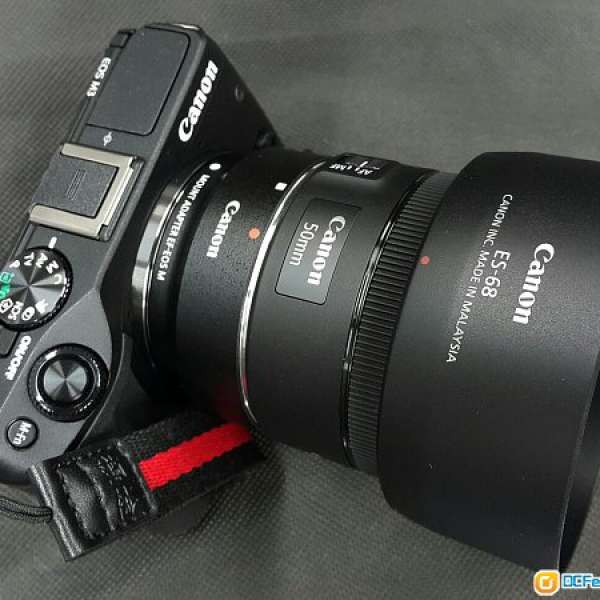 99% Canon EF50mm f/1.8 STM (水貨) 連原裝Canon ES68遮光罩