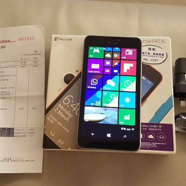 Microsoft Lumia 640XL 銀色 行貨 95% New