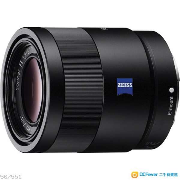 98% Sony Zeiss Batis 55mm F1.8 Emount 行貨