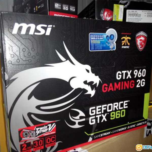 全新盒裝MSI GTX960 GAMING 2G DDR5
