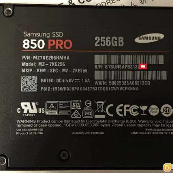 Samsung 850 Pro SSD 256GB (#1)