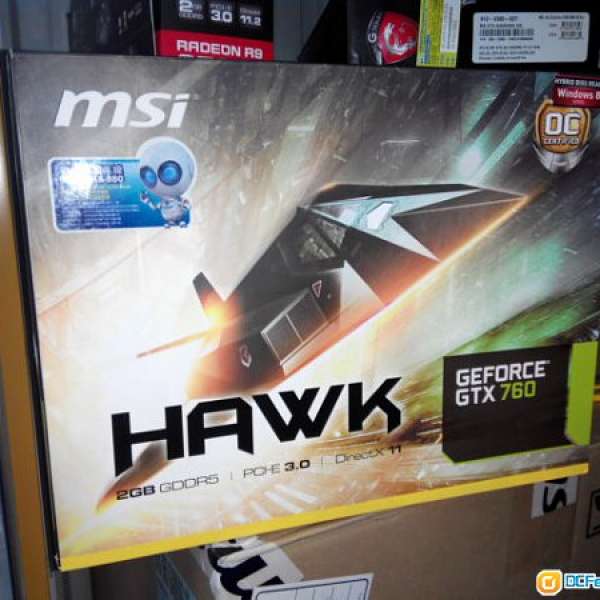 全新盒裝MSI GTX760 HAWK 2G DDR5