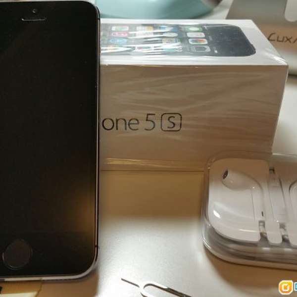 Apple iPhone 5S 16GB 灰黑色 港貨 有盒 有耳機 95% NEW