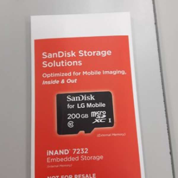 Sandisk 200GB micro sd card