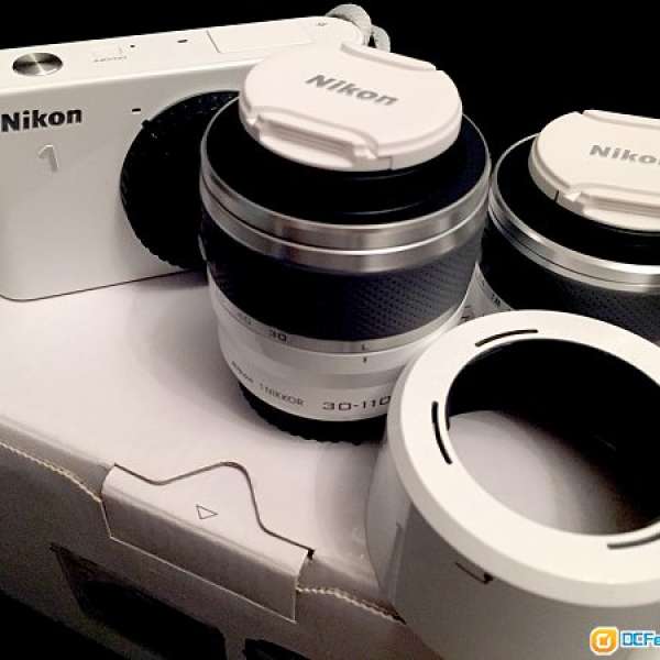 Nikon J1 White 95% New 雙鏡Kit